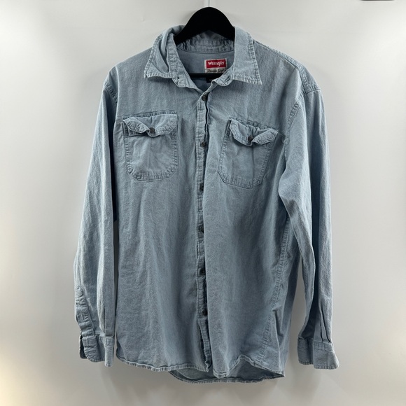Wrangler Other - Wrangler Premium Quality Comfort Flex Denim Button Down Men’s Large